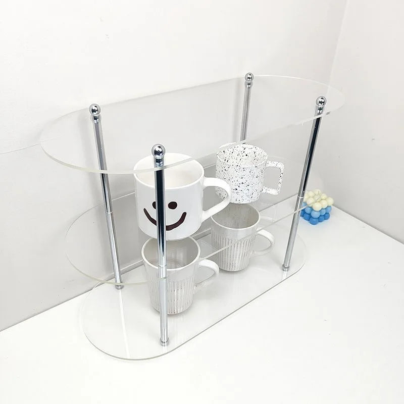 Ins Style Acrylic Storage Rack Desktop Organiz Decorative Shelf