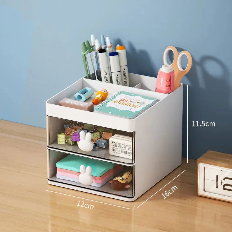 Small desktop organizer with drawers,office desktop storage box