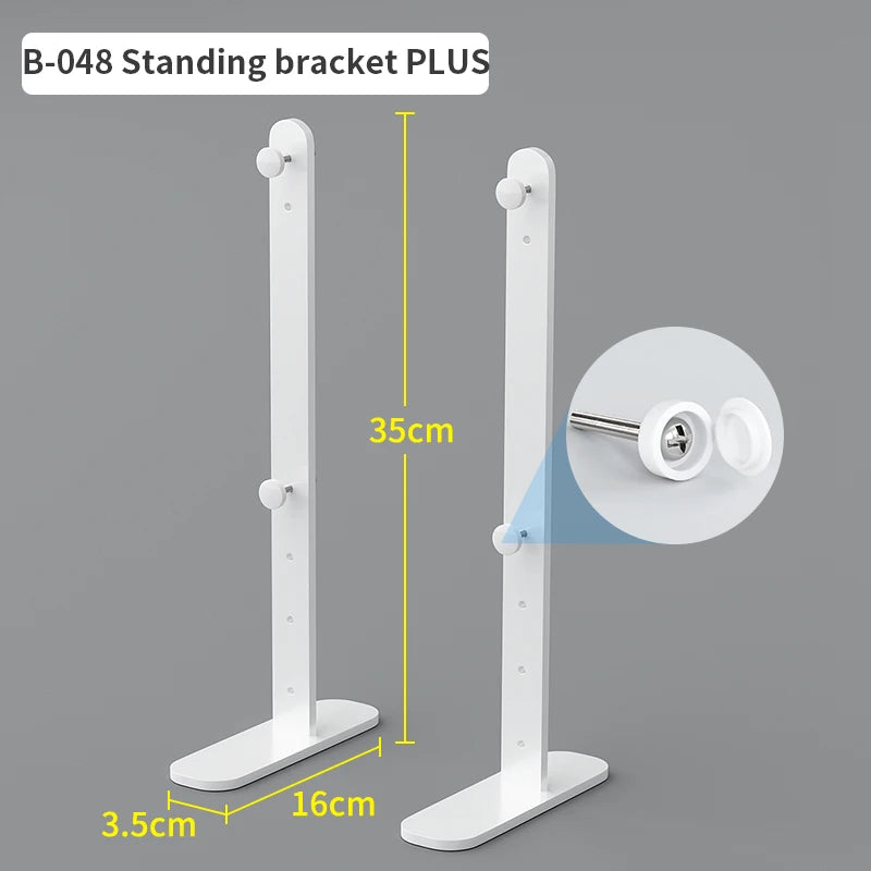 Home & Office Desktop Pegboard: Height-Adjustable Standing Storage Rack