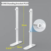 Height-adjustable eprolo desktop pegboard storage rack with hooks and compartments for organizing home and office workspace.
