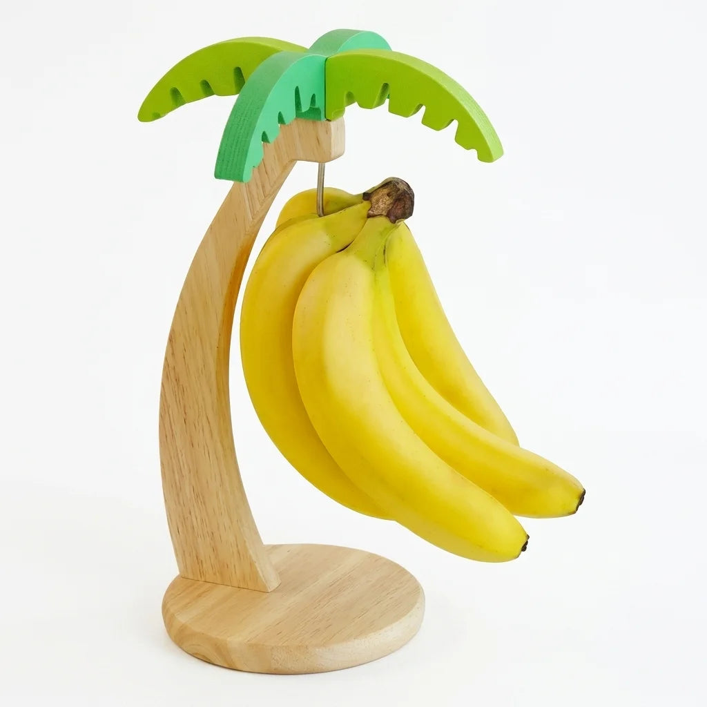 Creative Wooden Fruit Holder Vertical Banana Hanger Household organizer