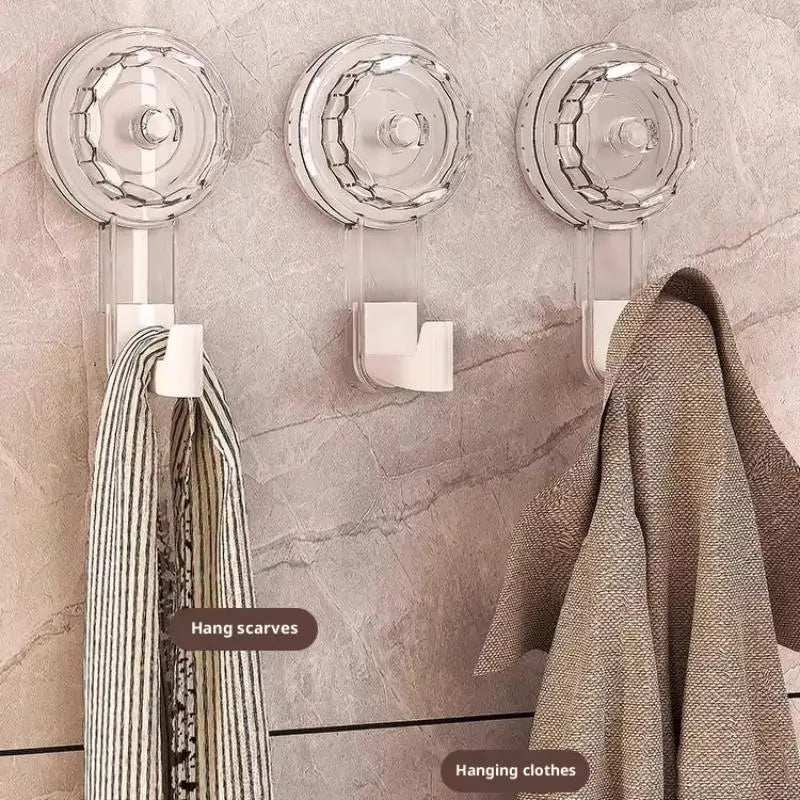 Powerful Suction Cup Hooks Traceless Heavy Duty Robe Towel Hook