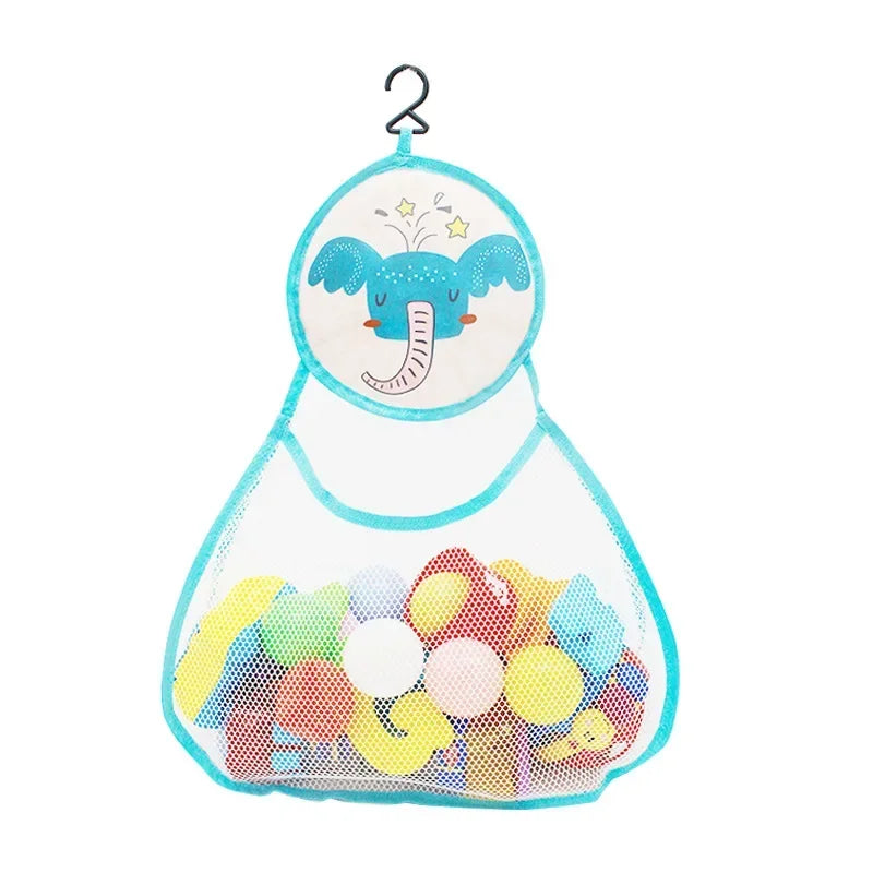 Baby Shower Toy Cute Duck Frog Net Toy Storage Bag Strong Suction Cup