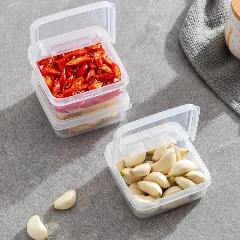 2pcs Butter Cheese Storage Box Transparent Cheese Box Refrigerator Storage Box