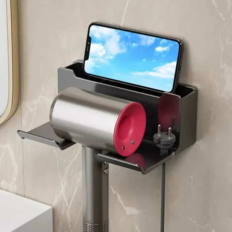 Hair Dryer Holder Wall Dryer Cradle Straightener Stand Hairdryer Organizer