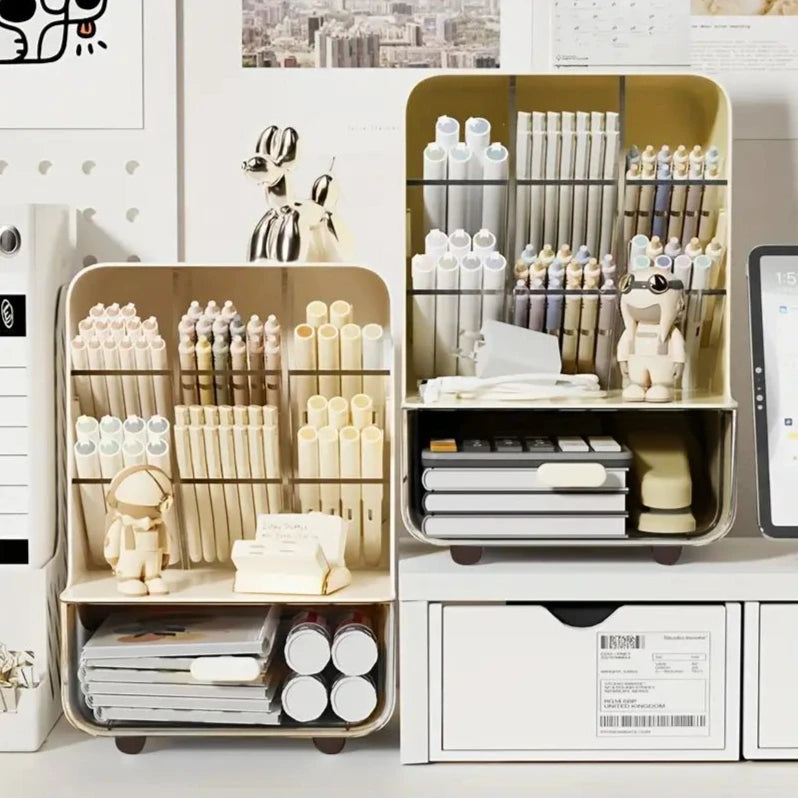 Multi-Layer Desk Organizer Large Capacity Office Accessories Holder