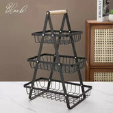 Eprolo 2-3 tiers countertop fruit basket with portable iron design, ideal for kitchen organization and fresh fruit display.