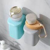 Japanese style minimalist magnetic wall-mounted mouthwash cup set by eprolo, featuring sleek design and secure magnetic holders.