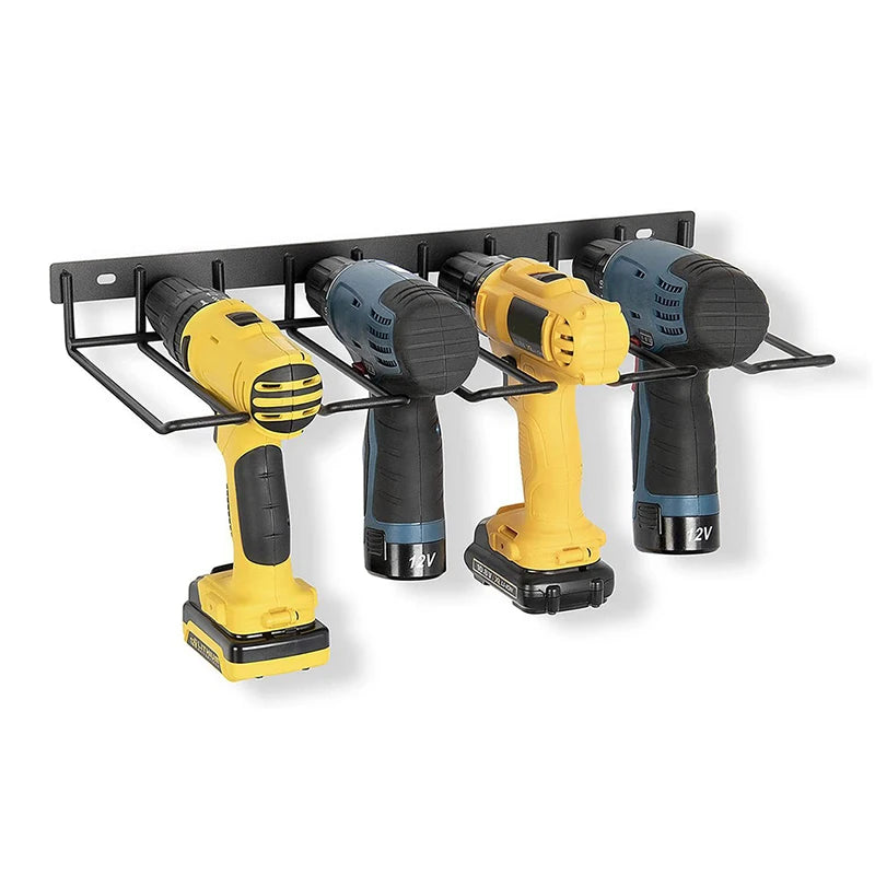 Tool Rack Electric Drill Holder Wall Mount Tools Organizer Wrench Tool