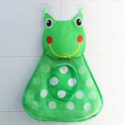Baby Shower Toy Cute Duck Frog Net Toy Storage Bag Strong Suction Cup