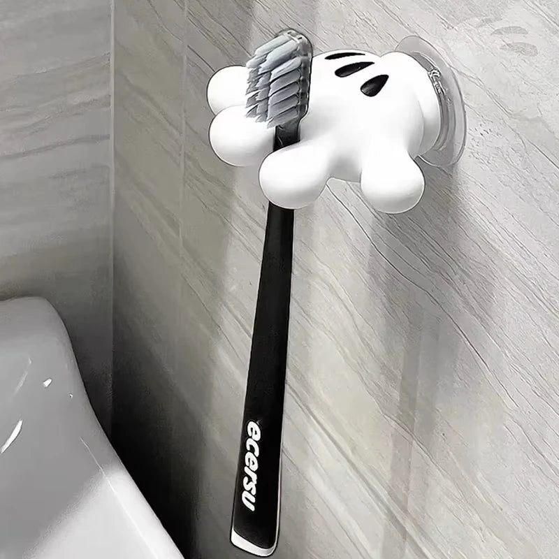 Toothbrush holder Mickey Palm cute bathroom towel suction cup multi-function hook