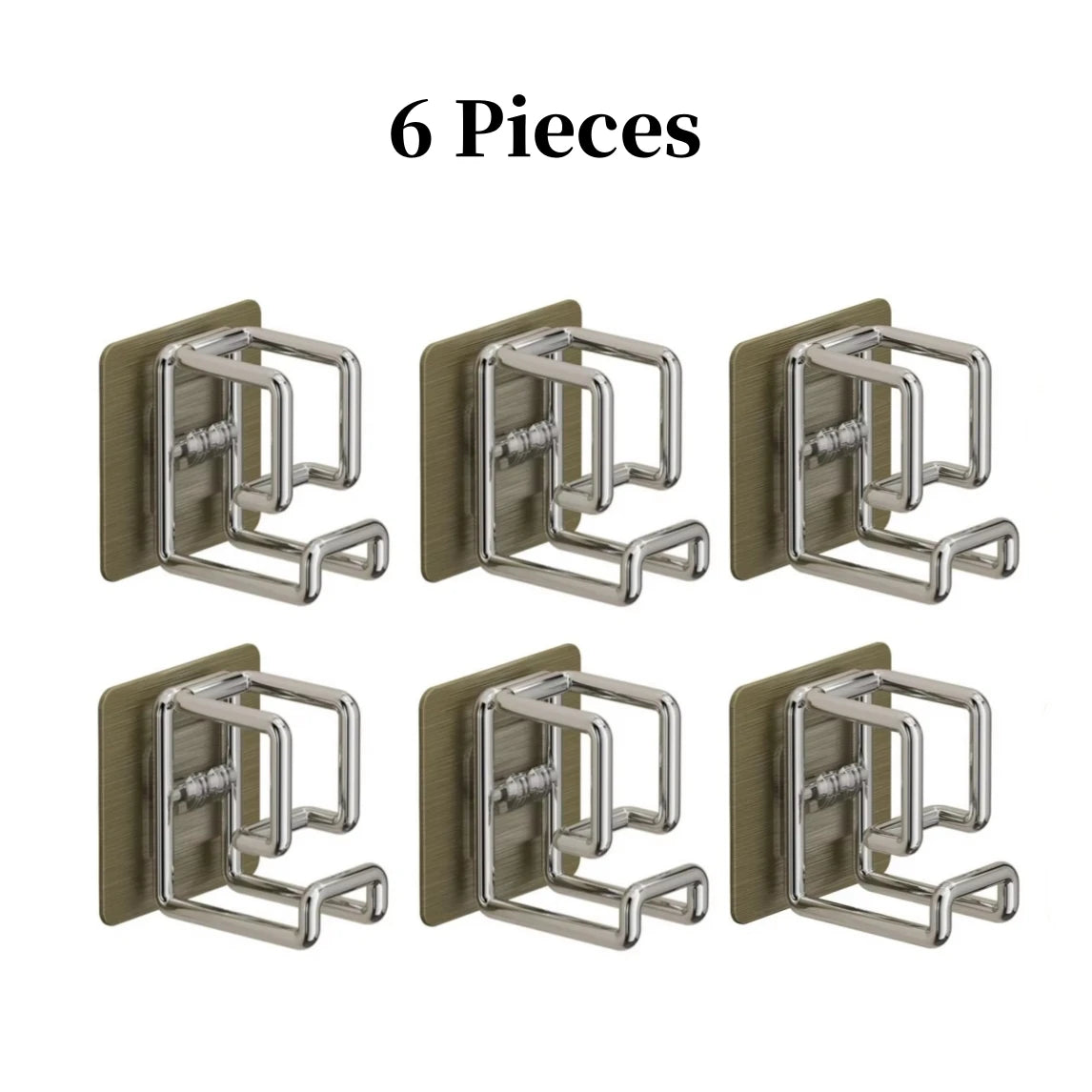 1/2/4/6Pcs Stainless Steel Washbasin Hook Multifunction Punch-free Bathroom