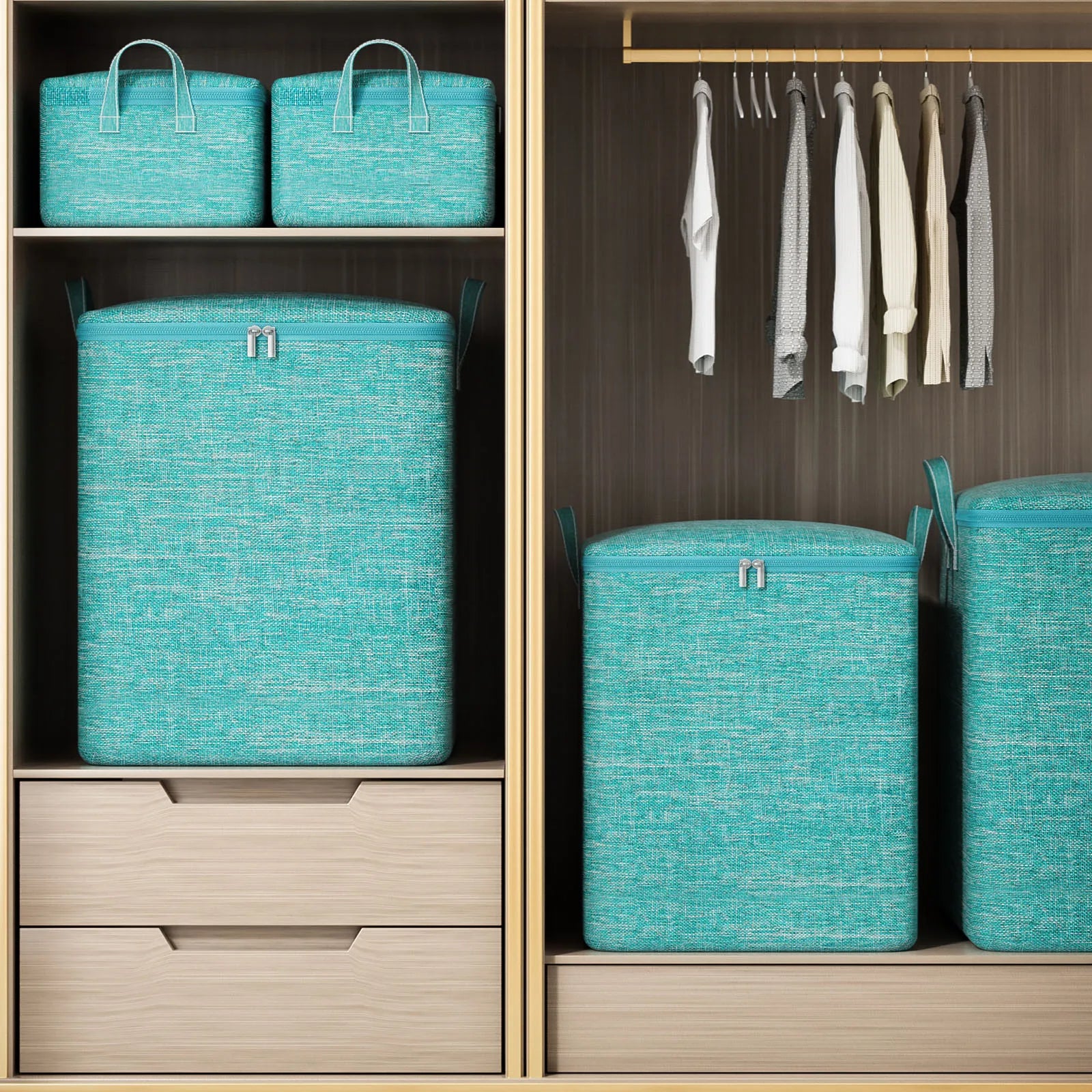 1PC foldable quilt storage bag Large capacity clothing blanket storage bag