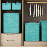 Eprolo 1PC foldable quilt storage bag with large capacity for clothing and blankets, made of durable material, shown in the image.