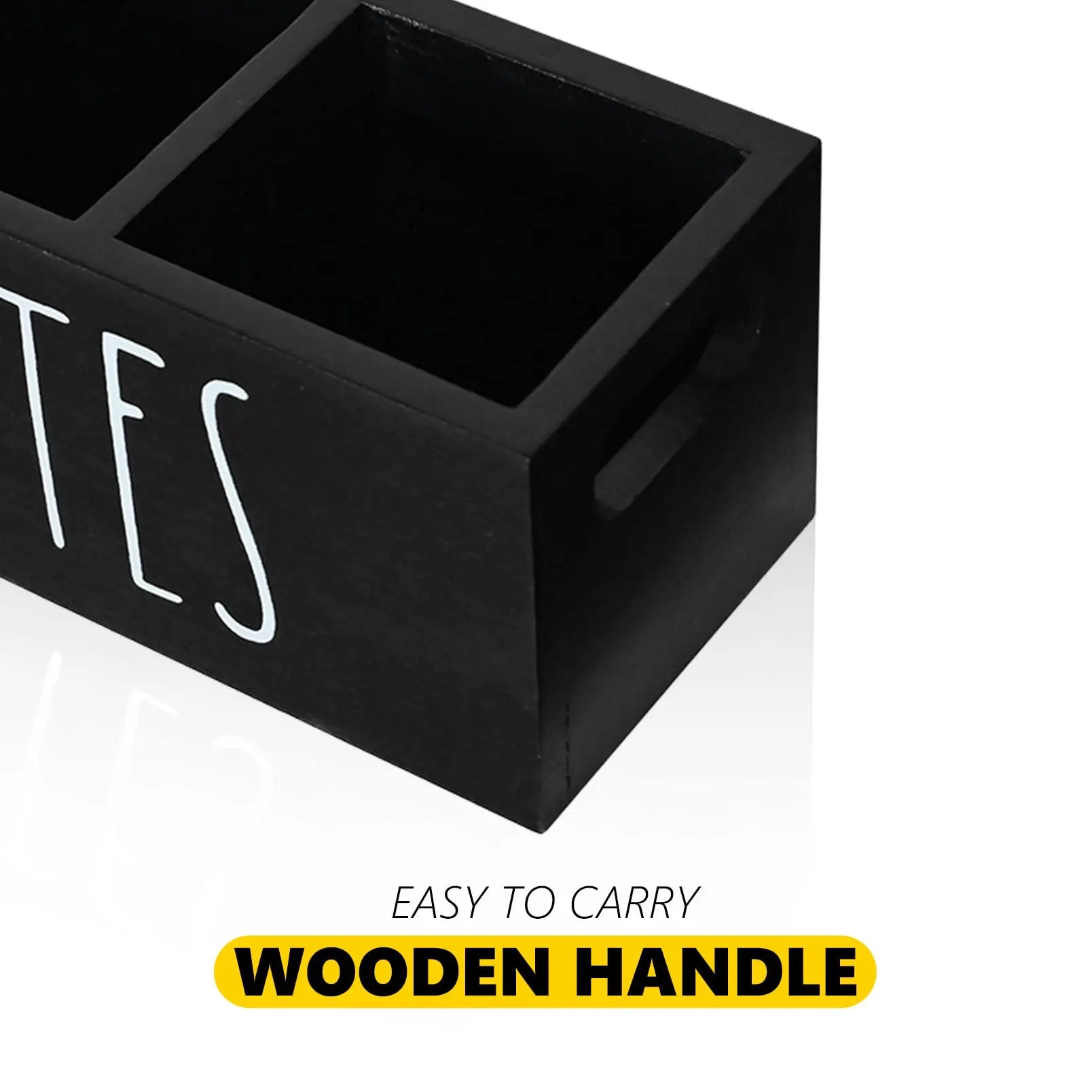 Wooden Organizer for Remote Controls Stationery  for Living Room