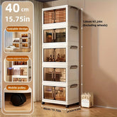 Heavy-Duty Plastic Folding Storage Cabinet