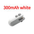 300mAh white portable charger with USB-C port