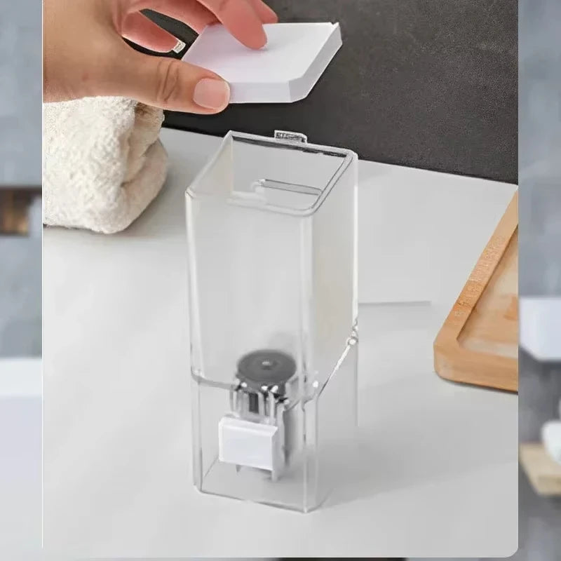 Homefish Wall Mounted Manual Press Soap Dispenser Bottle for Bathroom
