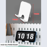 Eprolo home and office desktop pegboard with height-adjustable standing storage rack, showing organized tools and accessories.