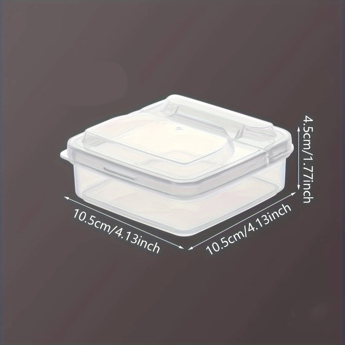 2pcs Butter Cheese Storage Box Transparent Cheese Box Refrigerator Storage Box