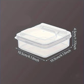 2pcs Butter Cheese Storage Box Transparent Cheese Box