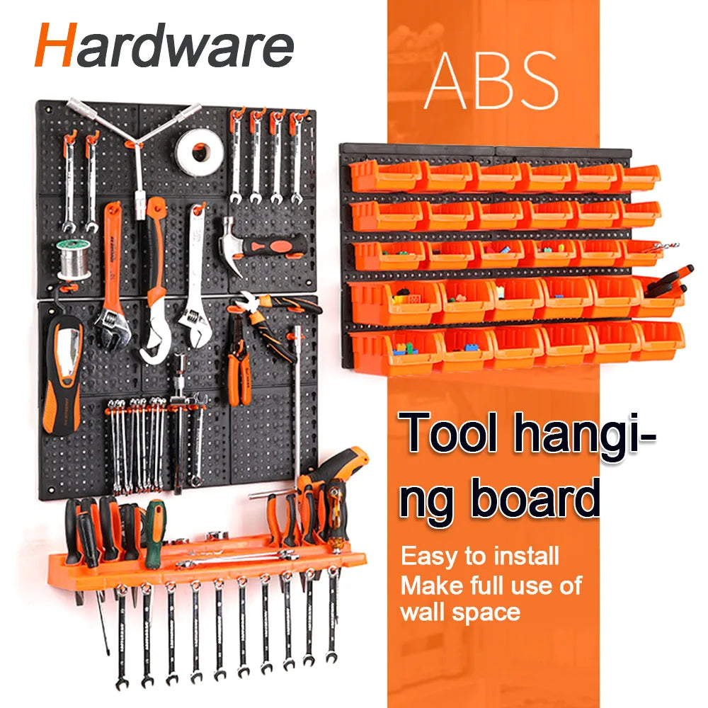 Garage Wall Organization Bins Hanging Wall Mount Board Tool Storage