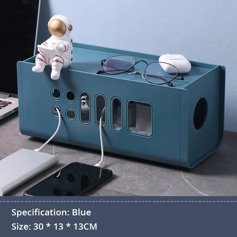 Cable Storage Box Multifunctional Power Board Wire Management Storage Bin