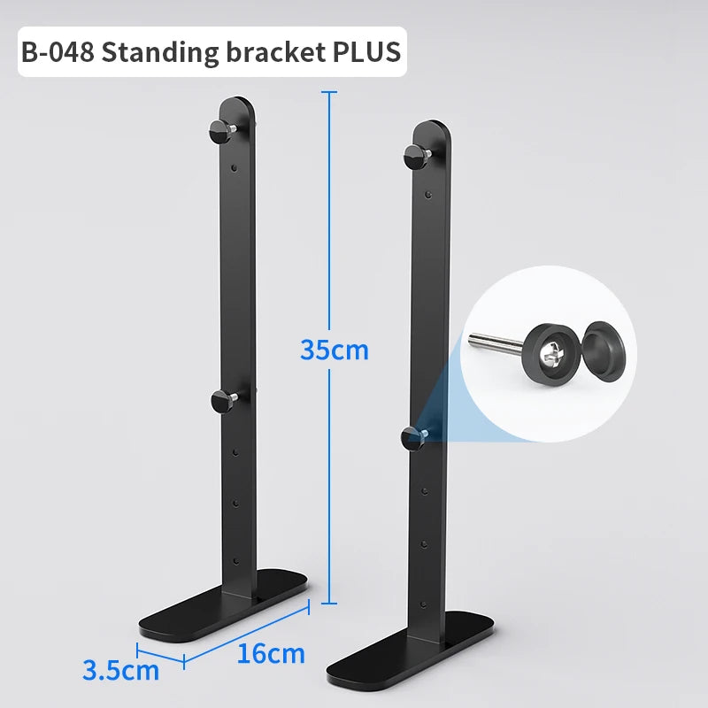 Home & Office Desktop Pegboard: Height-Adjustable Standing Storage Rack