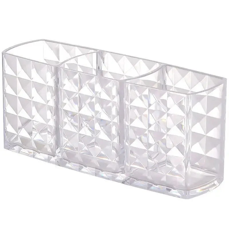 1Pcs/2Pcs Diamond Patterned Mirror Cabinet Storage Box, Storage Rack