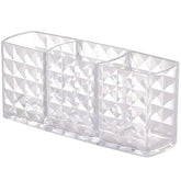 Eprolo diamond-patterned mirror cabinet storage box with multiple compartments, ideal for organizing small items and accessories.