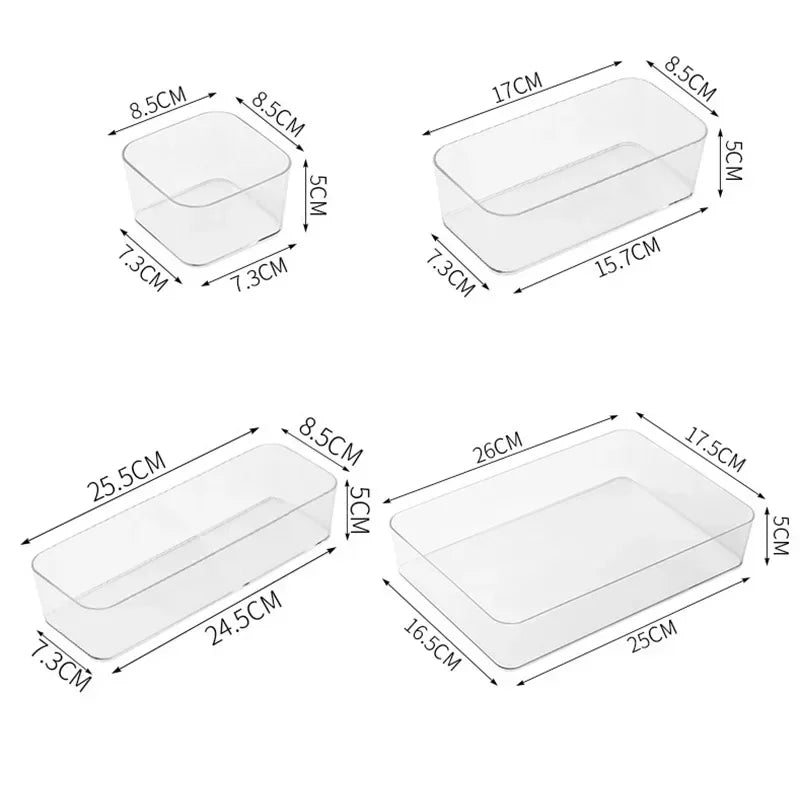 7PCS/Set Desk Drawer Organizers Set Plastic Bathroom Storage