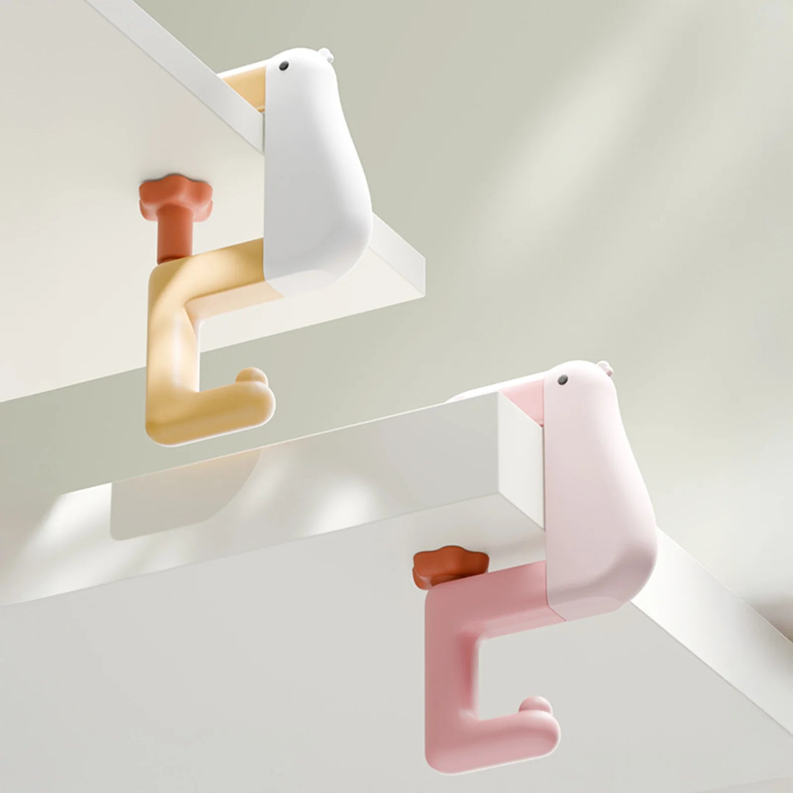 Desk Side Backpack Hook Cute Duck Shapes Bookbag Hook Multifunctional