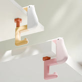 Eprolo desk side backpack hook featuring cute duck shapes, multifunctional bookbag hook for organizing bags and accessories.