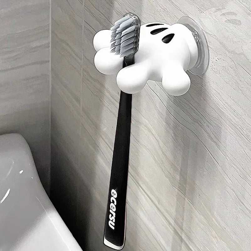 Toothbrush Holder Mickey Palm Cute Bathroom Towel Suction Cup Multi-Function