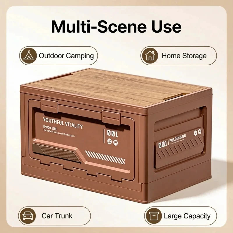Outdoor Storage Box Camping Folding Box Camping Organizer Car Trunk