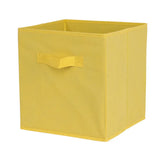 Eprolo cube non-woven fabric storage bin, collapsible home organization box with handles for closet or shelf storage.