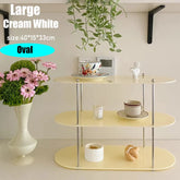 Eprolo Ins Style acrylic storage rack with decorative desktop shelf, featuring multiple compartments for organizing small items.