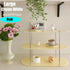 Eprolo Ins Style acrylic storage rack with decorative desktop shelf, featuring multiple compartments for organizing small items.