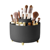 Large capacity eprolo storage box with 360° rotating cosmetic organizer showing multiple compartments and clear design.