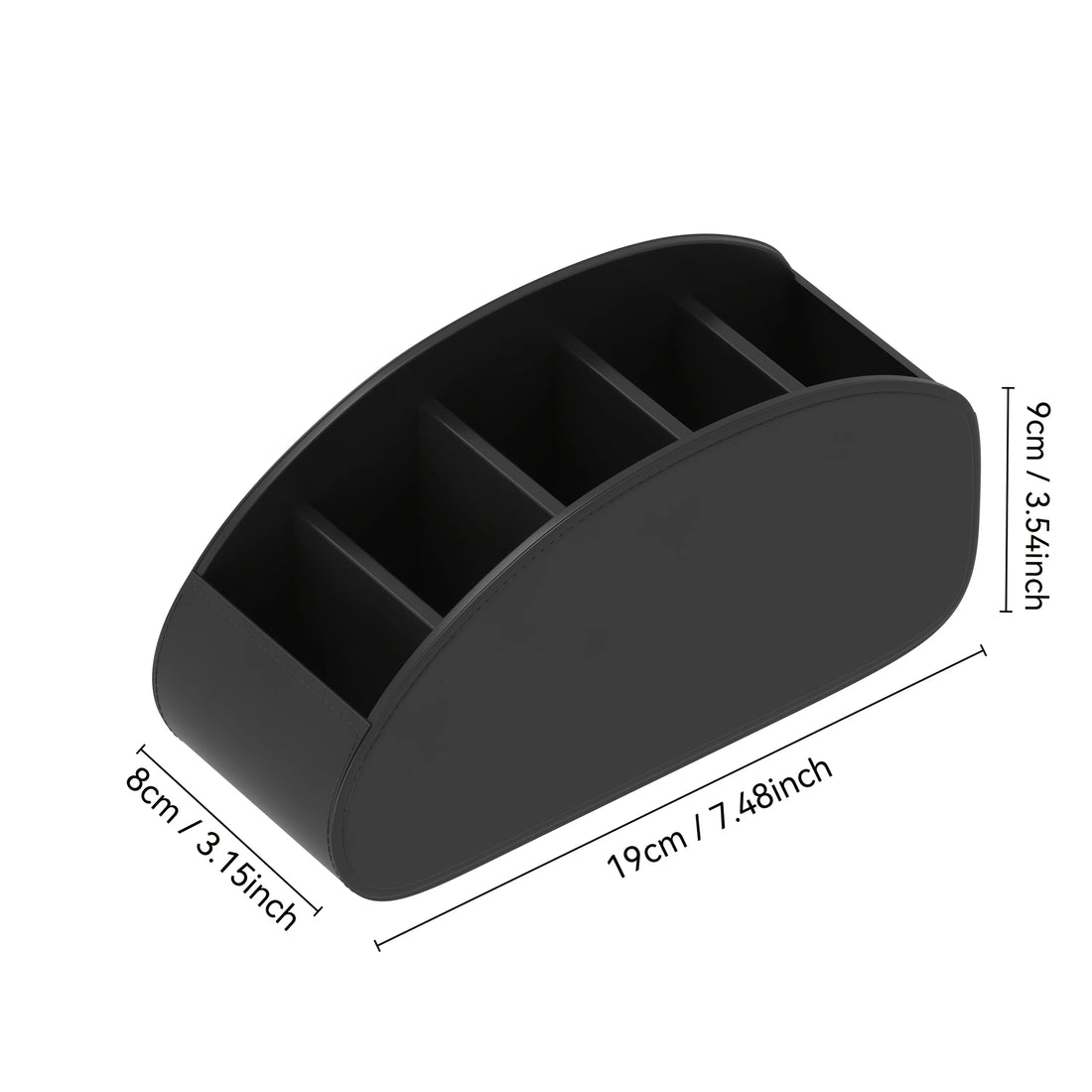 Remote Control Holder, 5-Compartment Storage Box Organizer