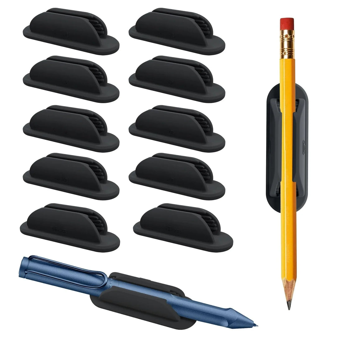 Creative Self-Adhesive Pencil Holder Pen Rack Anti-Lost Anti-Fall Storage