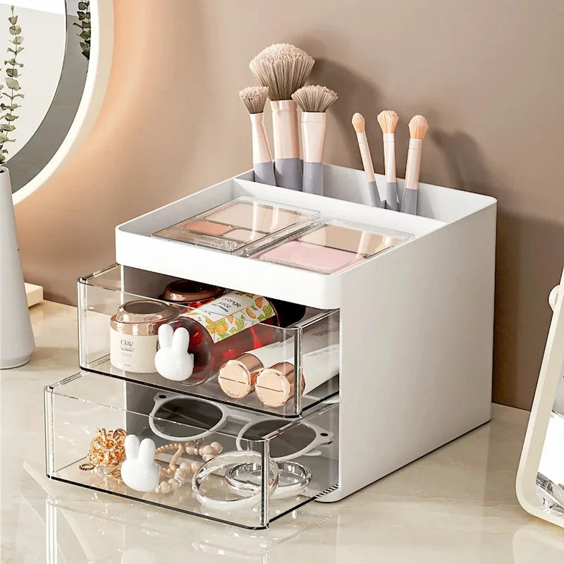 Small desktop organizer with drawers,office desktop storage box