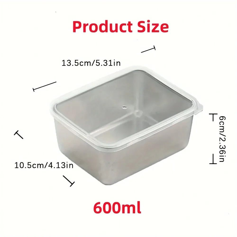 Stainless Steel Food Containers Set - Leakproof & Stackable Dishwasher Safe