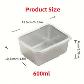 Stackable stainless steel food containers set by eprolo, leakproof and dishwasher safe for meal prep and storage.