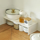 Kitchen Cupboard Organizer Retractable Cabinet Shelf