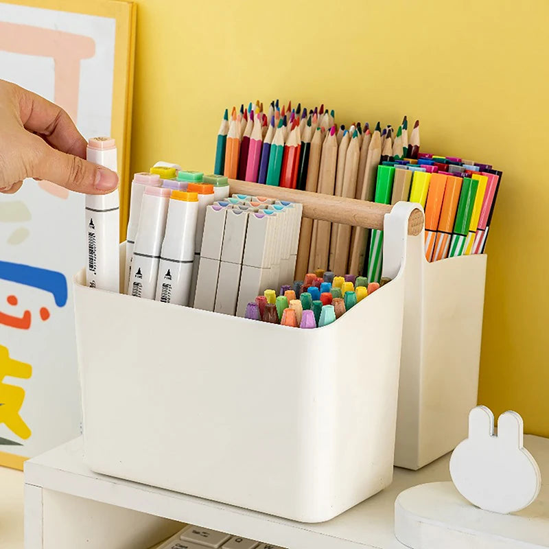 Large Multifunctional Storage Holder School Office Portable Pen Holder
