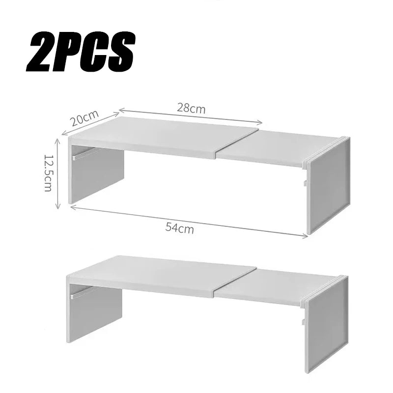 Kitchen Cupboard Organizer Retractable Cabinet Shelf Seasonin Spice Rack