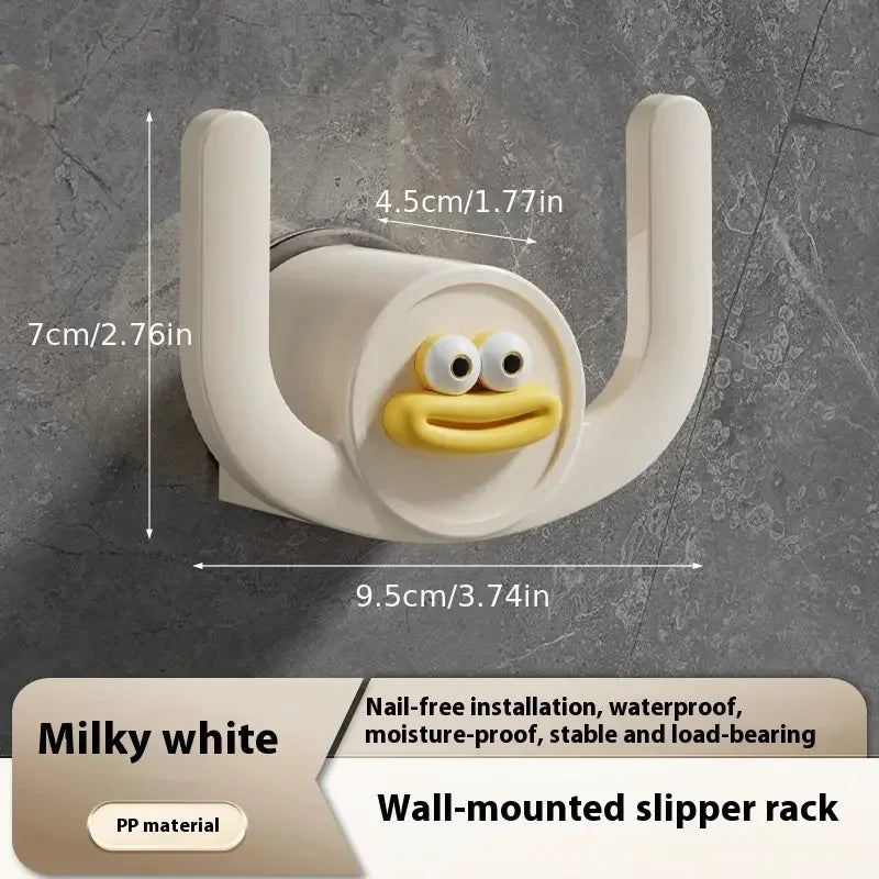 1Pc Cartoon Slippers Hook Bathroom Slipper Rack Shower Storage Organizer