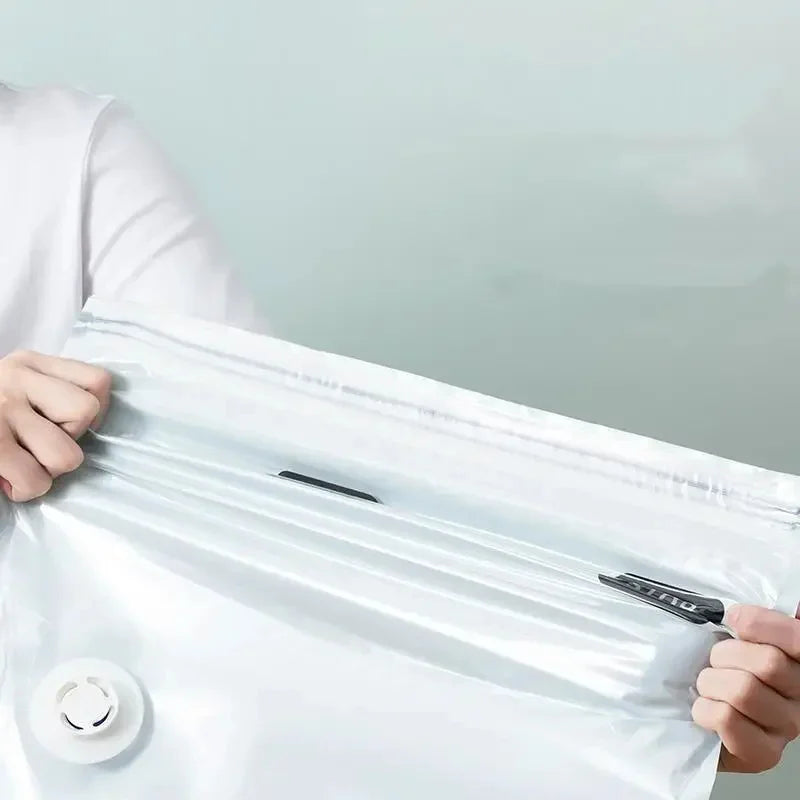 1pc No Need Pump Vacuum Bags Large Plastic Storage Bags