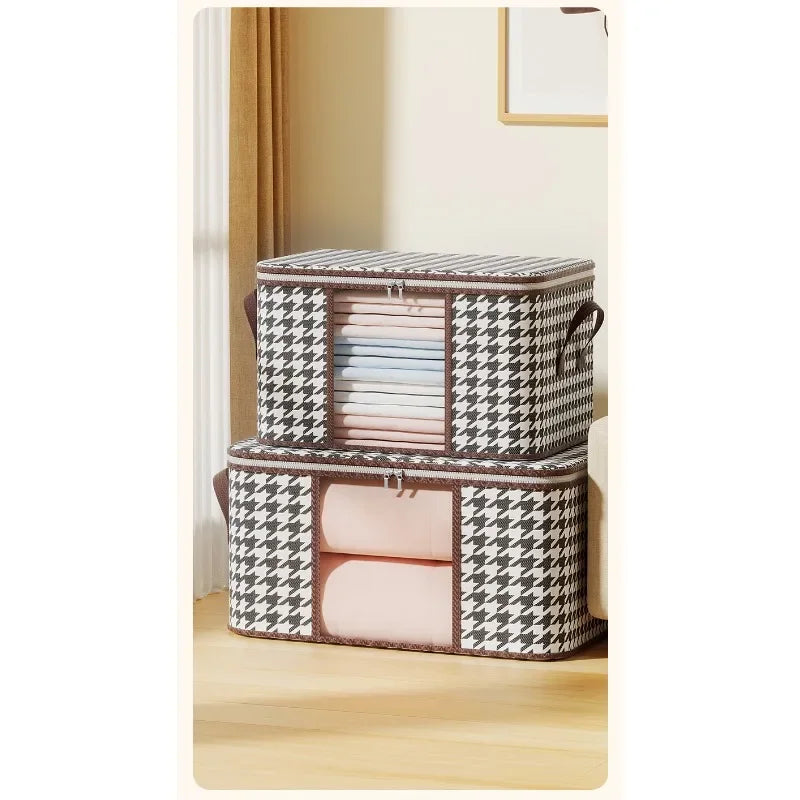New style Houndstooth Storage Visual Portable Quilt Bag Multifunctional